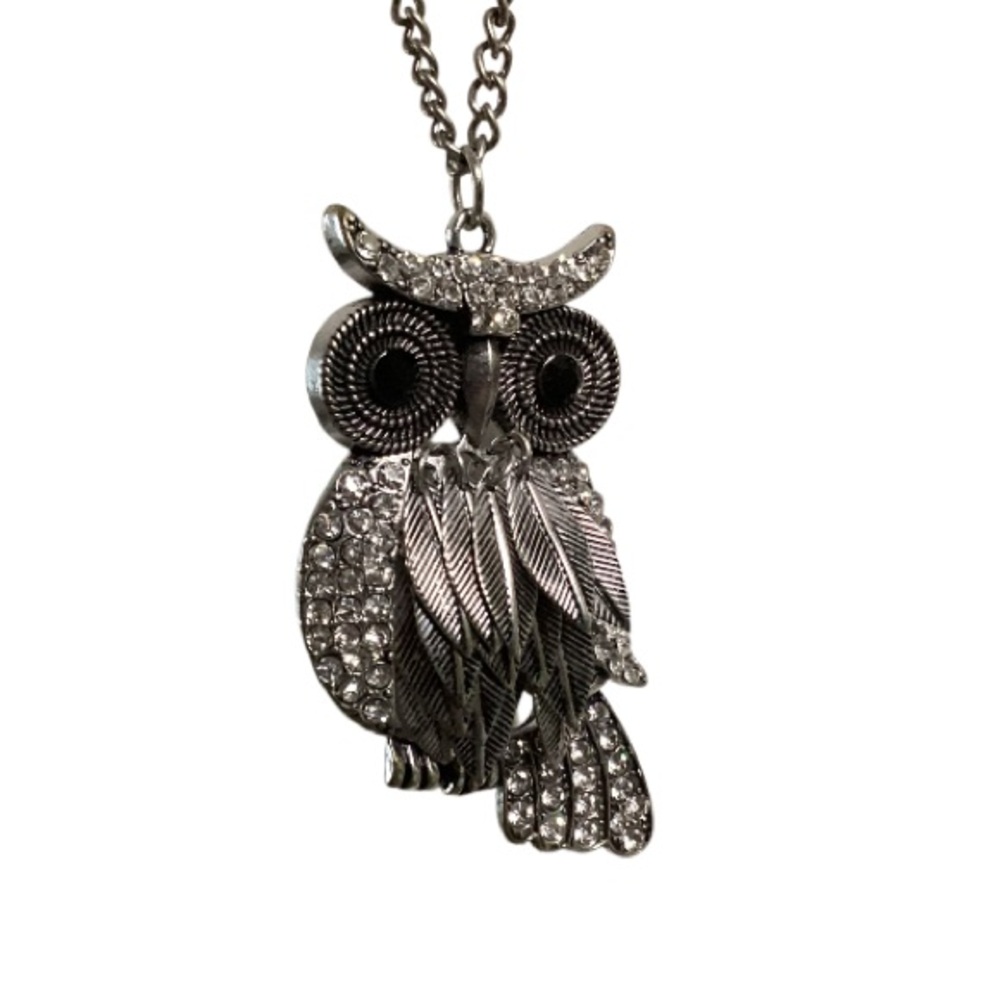 Aero 1987 Vintage Owl Pendant Necklace